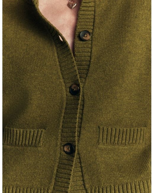 Boden Green Marta Merino Wool Cardigan
