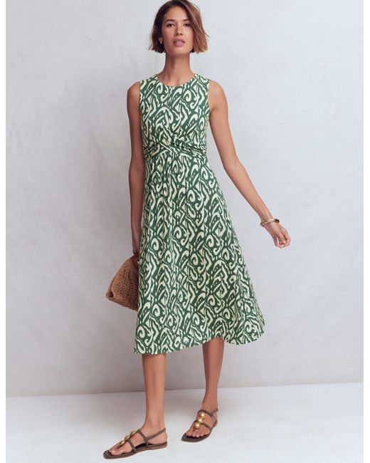 Boden Green Zara Cross Waist Jersey Dress