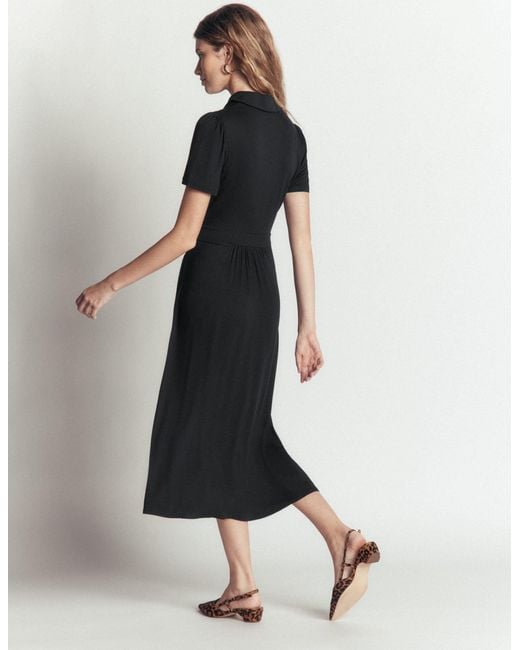 Boden Red Heidi Jersey Midi Tea Dress