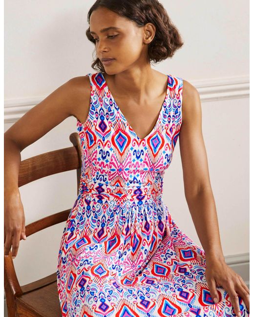 Boden Synthetic Sienna Jersey Maxi Dress , Ikat Paradise | Lyst