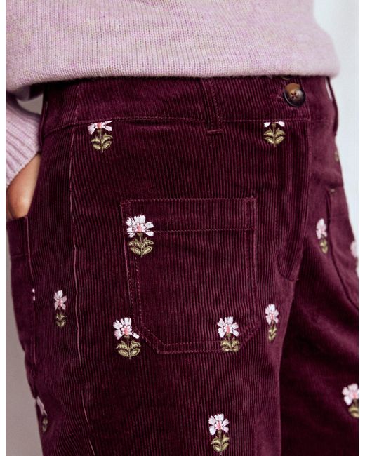 Boden Red Primrose Cordhose