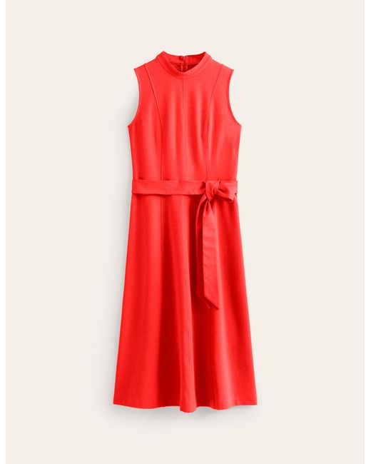 Robe col montant nicola en point de rome Boden en coloris Red