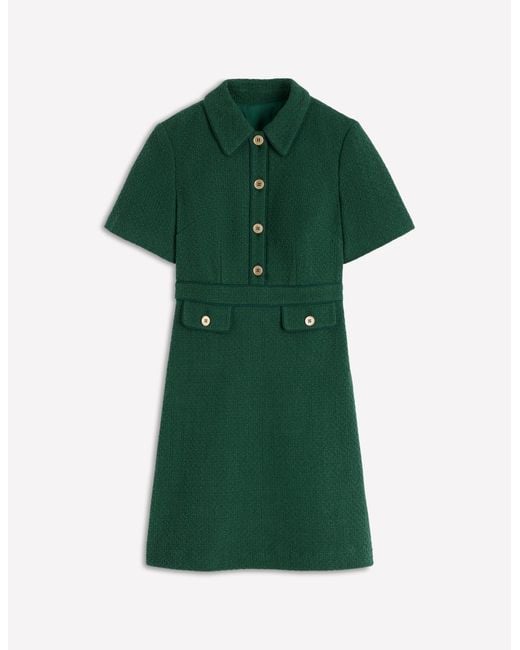 Boden Green Eda Cotton Shift Dress
