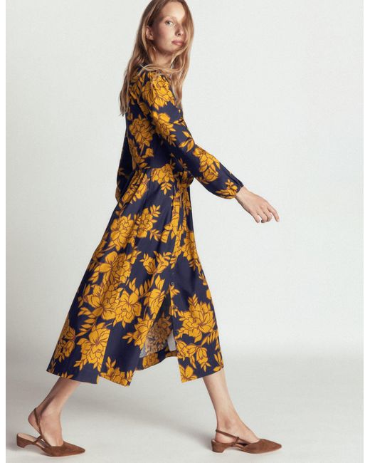 Boden Multicolor Nicola Cotton Midi Dress