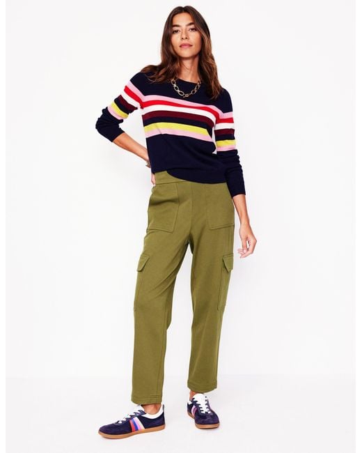 Boden Blue Karottenhose Aus Ponte-Twill