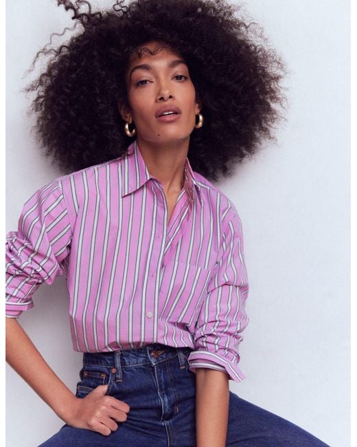 Boden Multicolor Sadie Relaxed Cotton Shirt