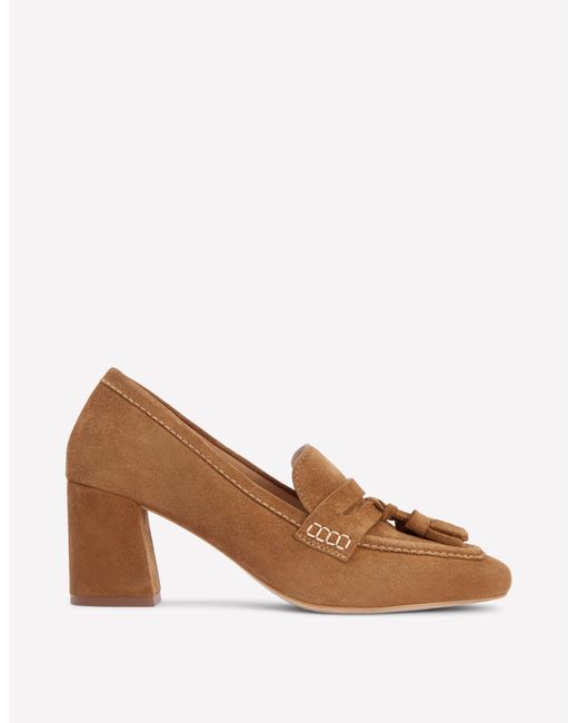 Boden Brown Sol Block Heeled Penny Loafers