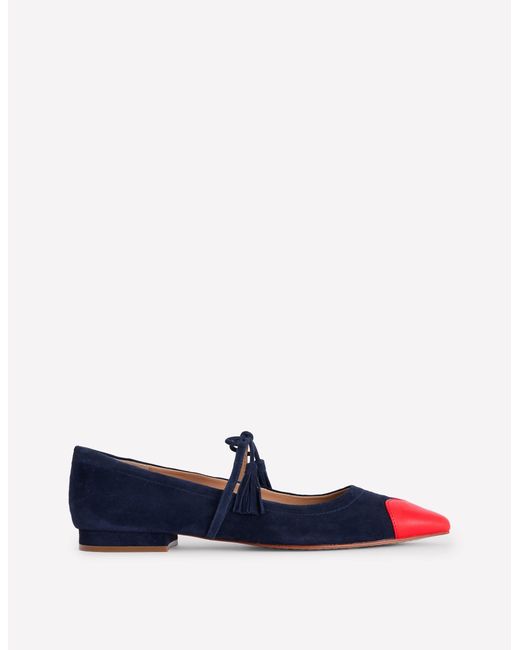 Boden Blue Tassel Tie Point Flat