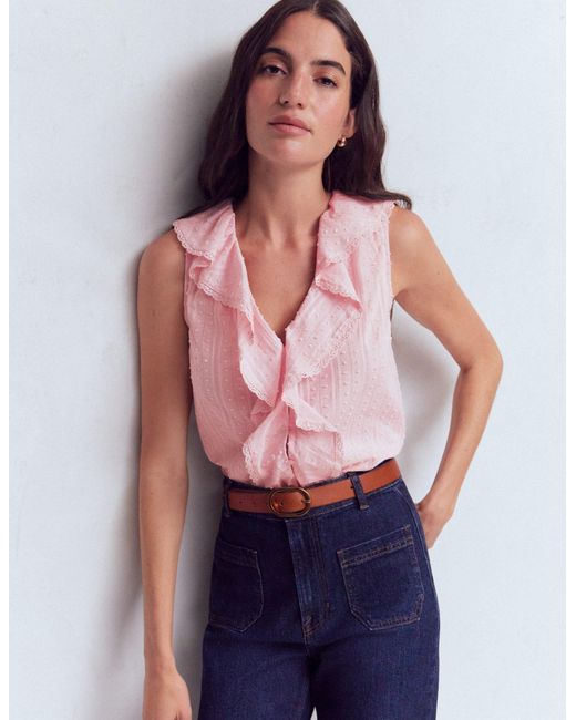 Boden Green Eliza Sleeveless Top