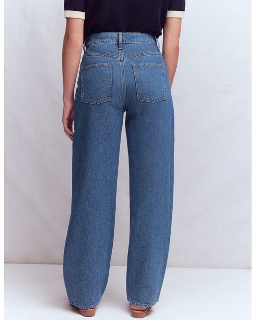 Boden Blue Barrel Jeans