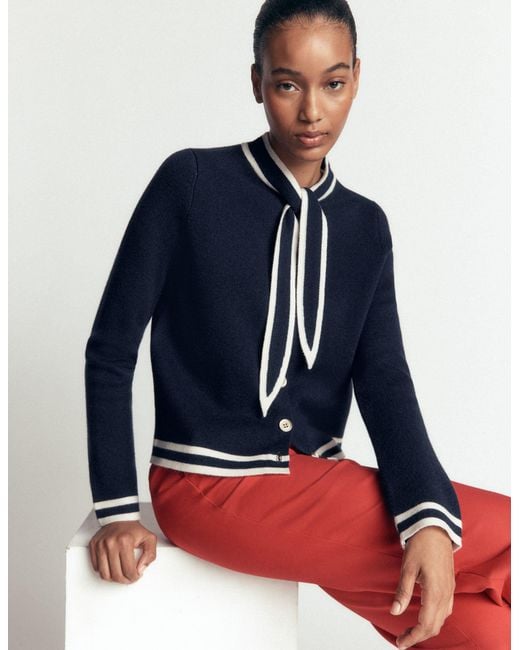 Boden Blue Tie Milano Jacket