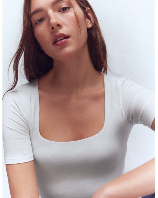 Boden Blue Brooke Double Layer T-Shirt