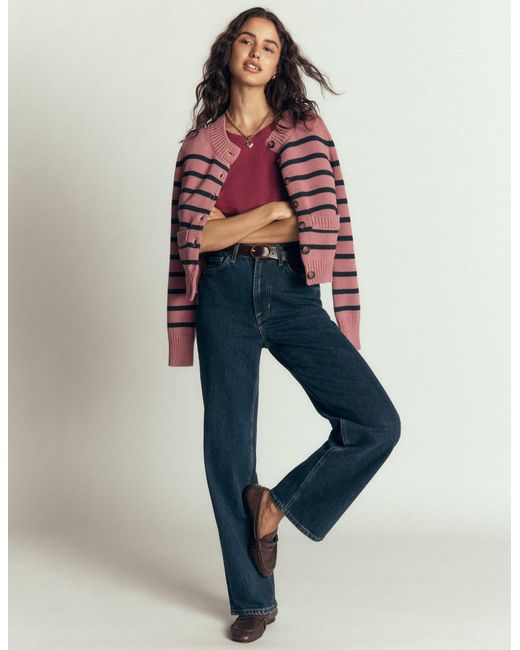 Boden Red Sophie Puff Sleeve T-Shirt