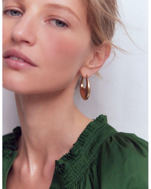 Boden Natural Chunky Curve Hoops