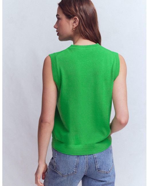 Boden Green Eva Cashmere Tank