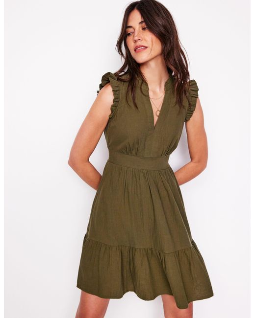 boden eve double cloth short dress BODEN Eve Double Cloth Short Dress