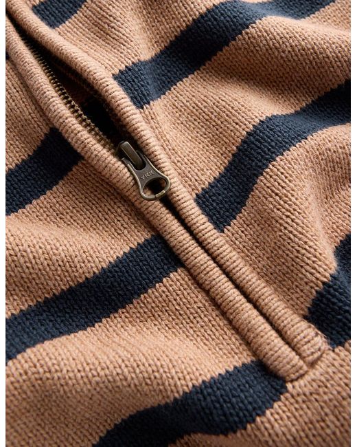 Boden Blue Lucy Half-Zip Jumper