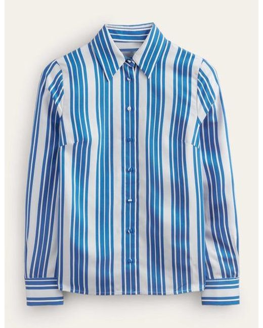 Boden Blue Easy Straight Fit Shirt