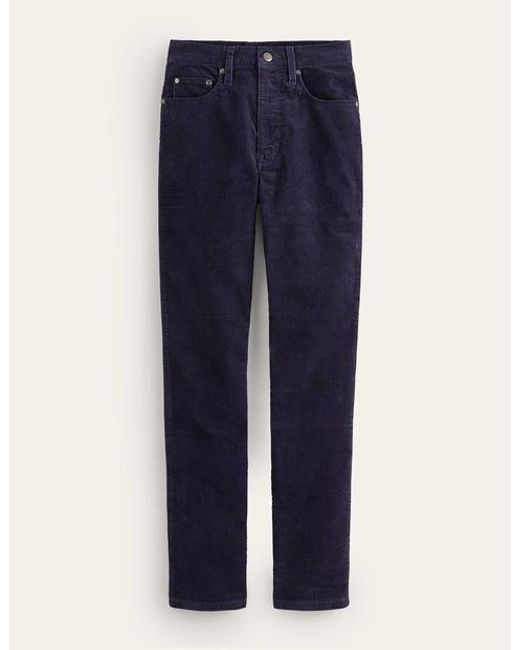 Boden Blue Schmale cord-jeans mit geradem bein