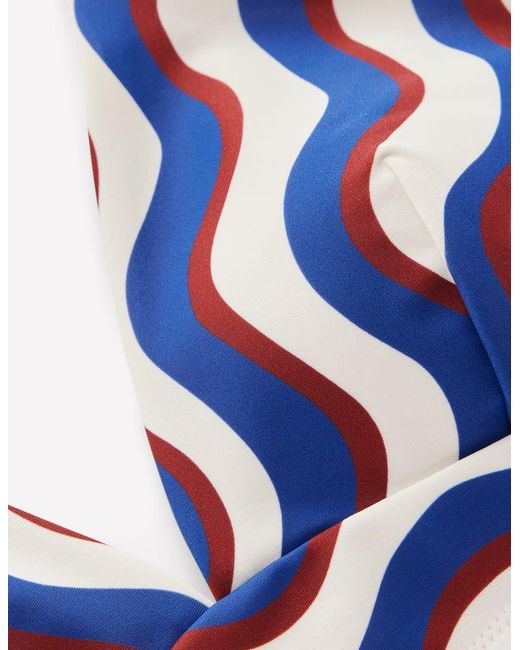 Boden Red Arles Bikini Top-Multi, Wavy Stripe