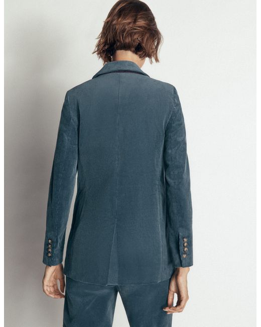 Boden Blue Double Breasted Blazer
