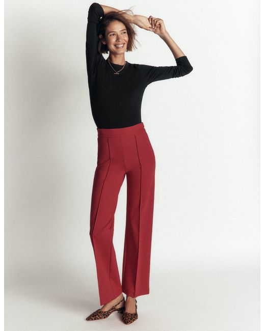 Boden Red Annie Essential Crew Neck Top