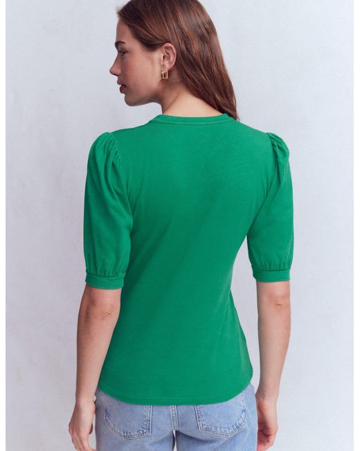 Boden Green Supersoft Short Sleeve Henley