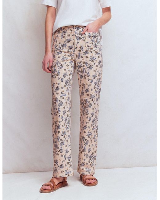 Boden Gray Straight Leg Pocket Jeans