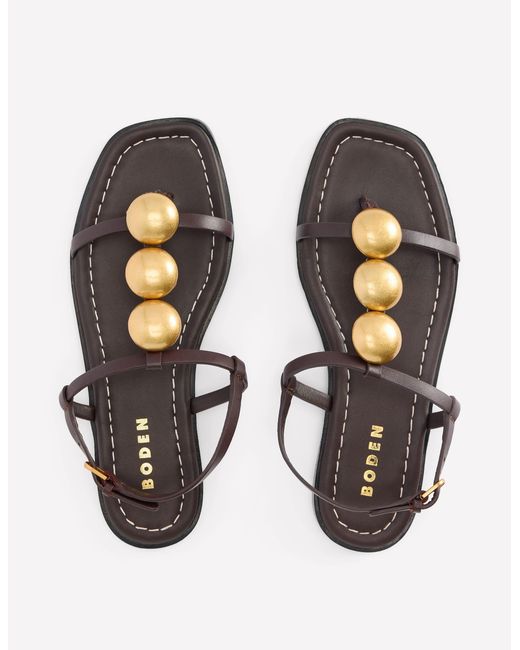 Boden Natural Disc Flat Sandals