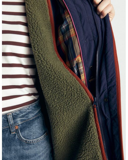 Boden Blue Quilted 4-In-1 Parka