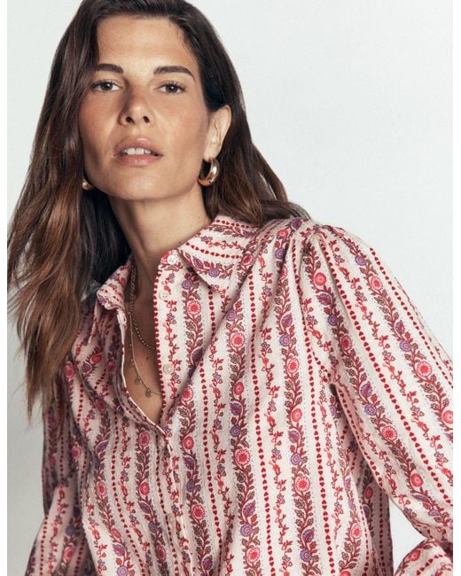 Boden White Cotton Top