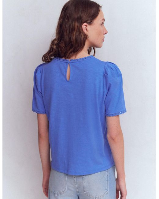 Boden Blue Ali Trim T-Shirt
