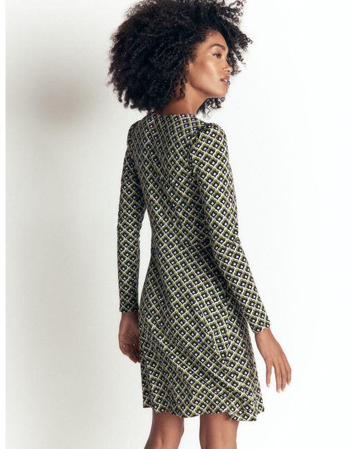 Boden Green Briony Jersey Short Dress