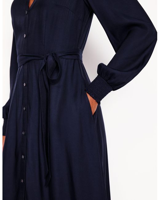 boden ruby collarless shirt dress BODEN Ruby Collarless Shirt Dress