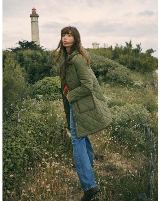 Boden Green Quilted 4-In-1 Parka