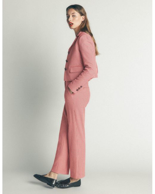 Boden Pink Dartmouth Cotton Blazer
