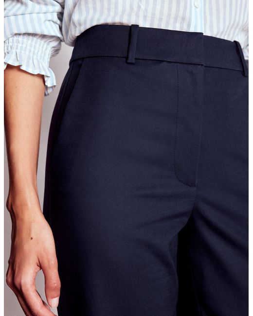 Boden Blue Canonbury Cotton Trousers