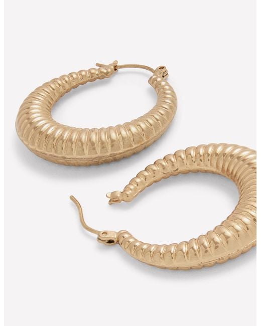 Boden Metallic Large Hoops
