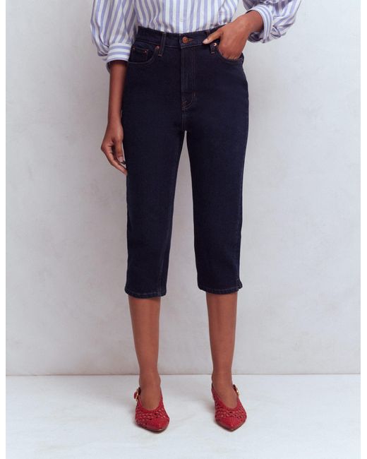 Boden Red 5-Pocket Capri Jeans