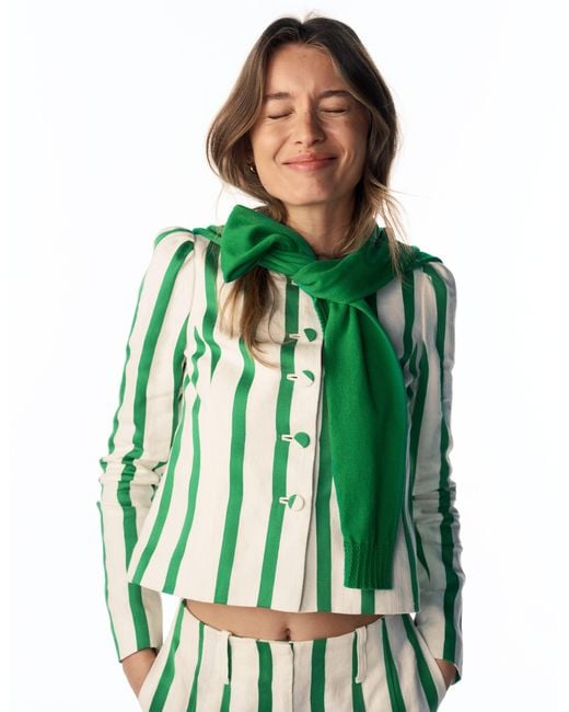 Boden Green Salisbury Puff Sleeve Jacket