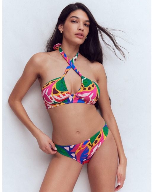 Boden Multicolor Minori Halter Tie Bikini Top