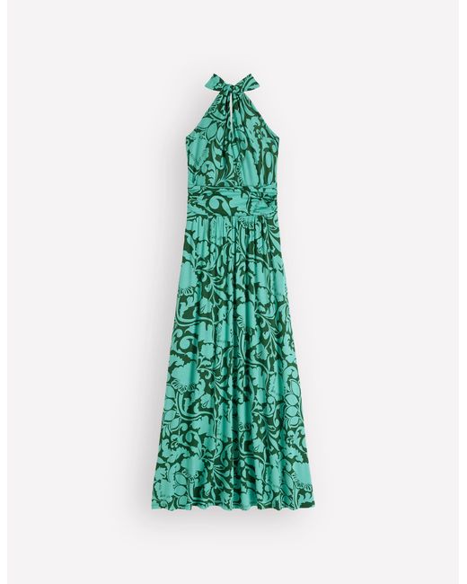 Boden Green Sydney Twist Neck Jersey Dress