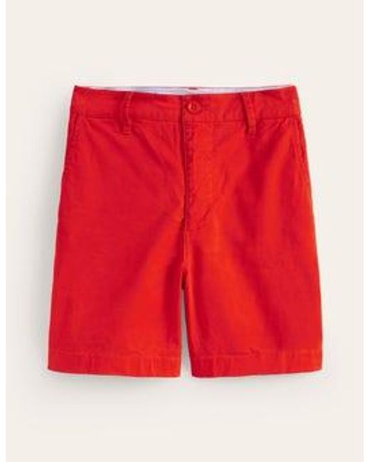 Boden Red Barnsbury Chino Shorts