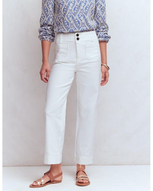 Boden Blue Primrose Cropped Pants