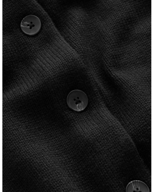 Boden Black Lydia Tie Neck Knit Cardigan