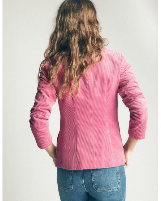 Boden Pink Hereford Military Cord Jacket
