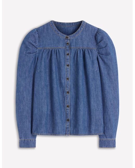 Boden Blue Mutton Denim Shirt