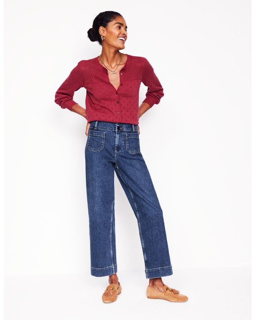 Boden Blue Primel Jeans Mit Aufgesetzter Tasche