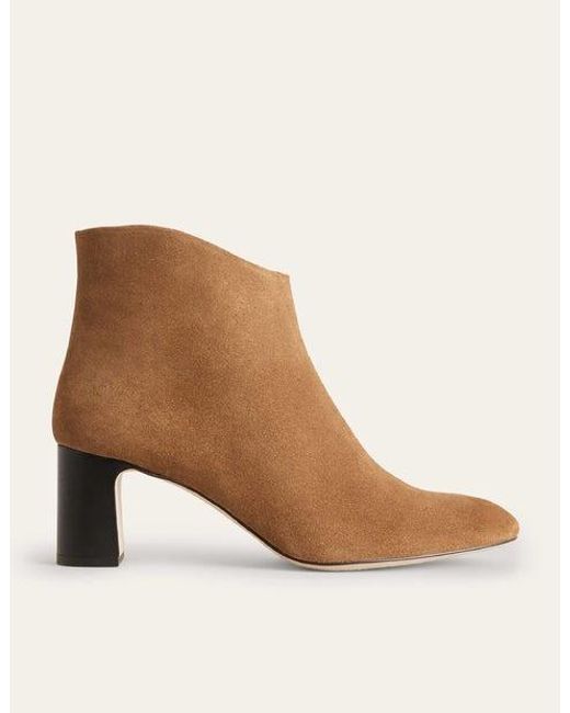 Boden Brown Suede Ankle Boots