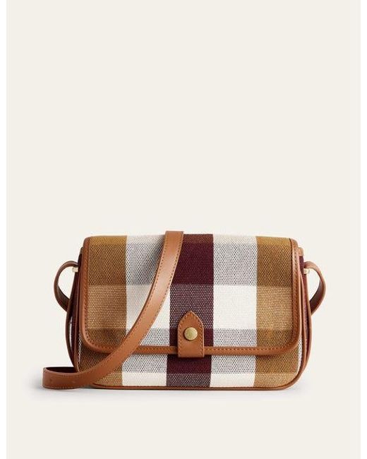 Boden Brown Structured Cross-body Bag